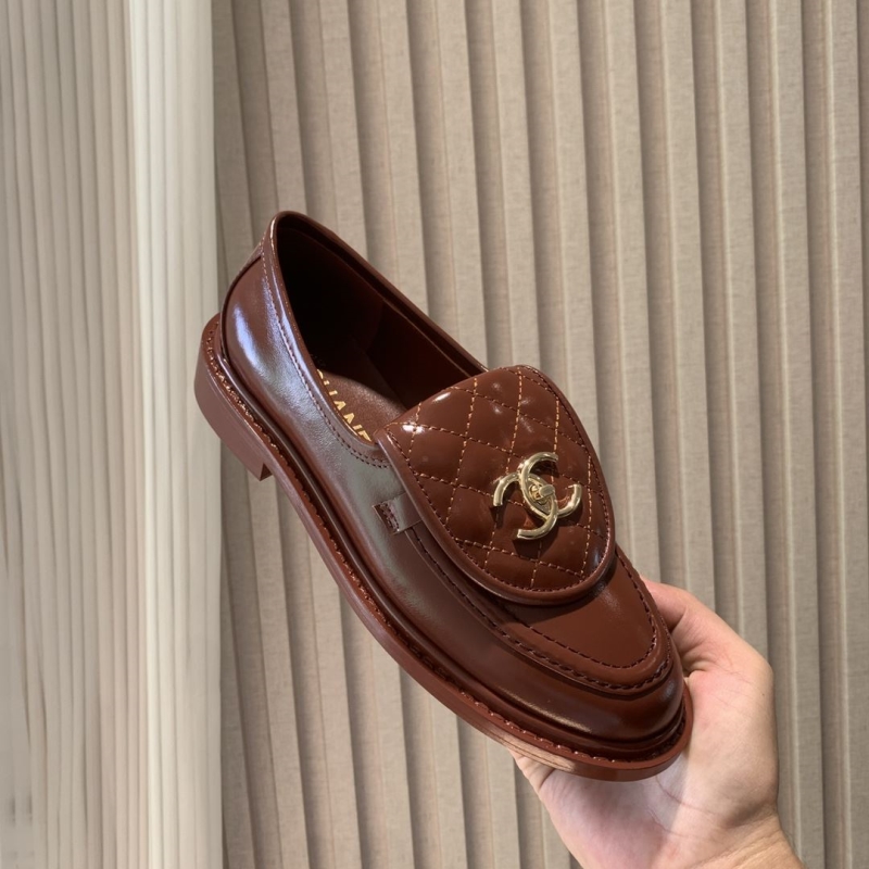 Ch*el leather shoes